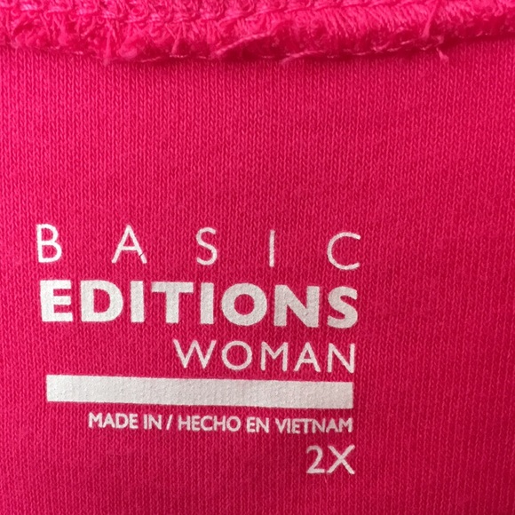 Basic Editions Pink Turtleneck. Size 2X. NWOT - Picture 3 of 3